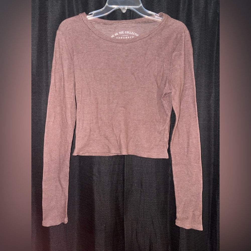 Dusty Rose Long Sleeve Top